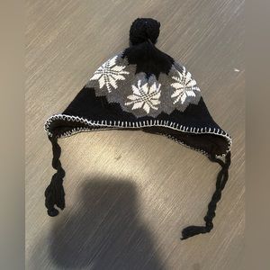 Black And White Kids Winter Beanie